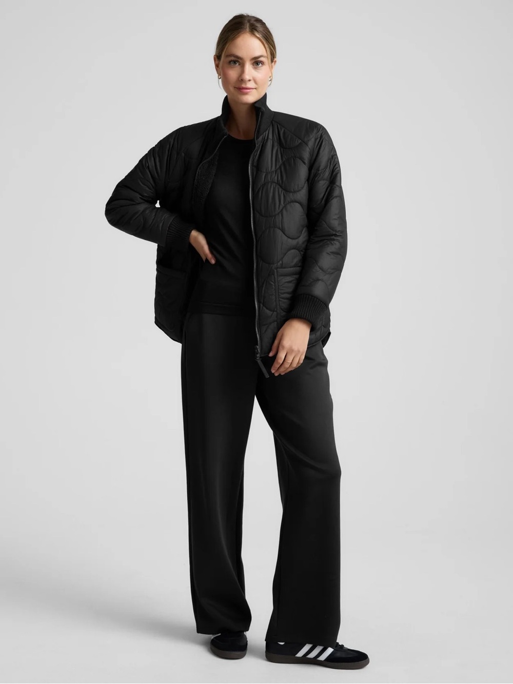 Beyond Yoga 2-Way Quilted Jacket